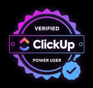 ClickUp Verified Power User